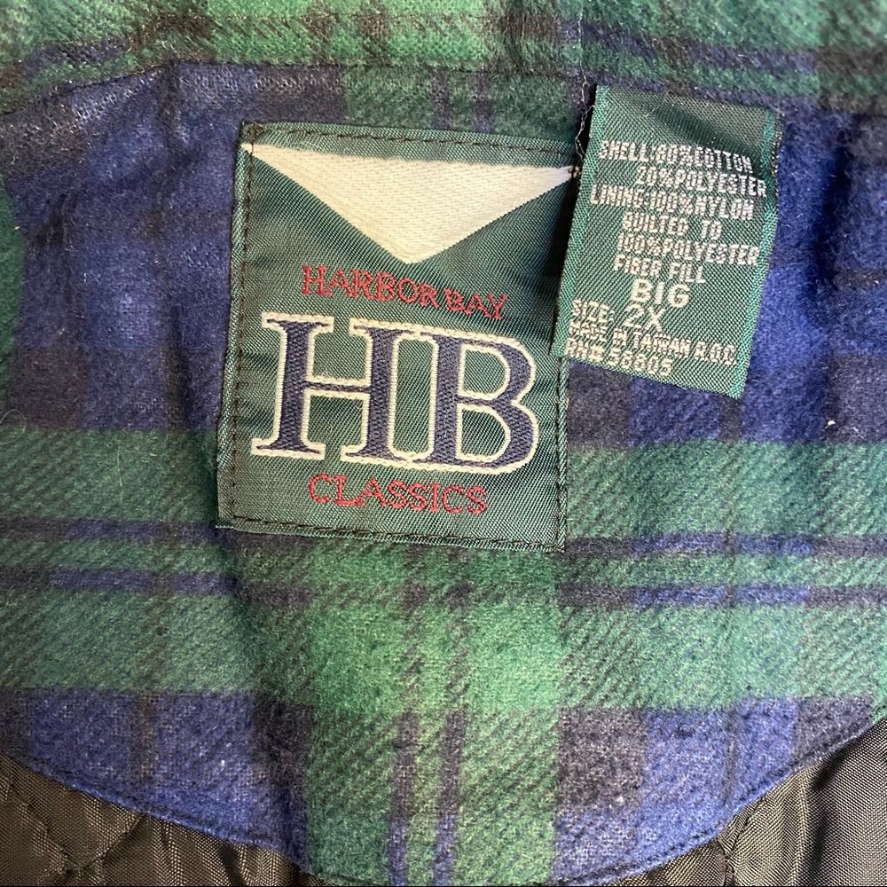 Vintage Plaid Flannel Quilted Lined Shirt Jacket - Picture 12 of 12